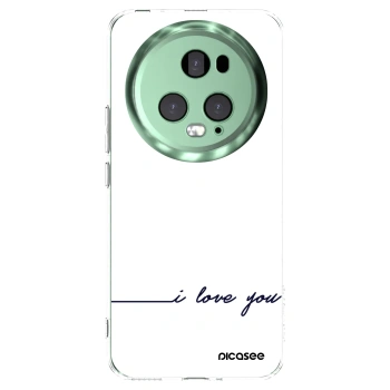 Picasee διαφανής θήκη σιλικόνης Honor Magic5 Pro - I love you