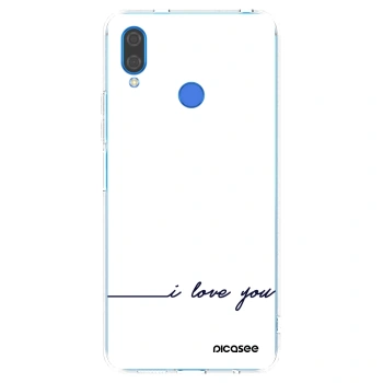 Picasee διαφανής θήκη σιλικόνης Huawei Nova 3 - I love you