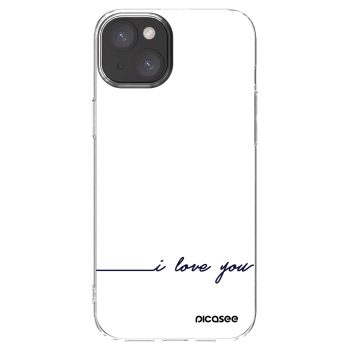Picasee διαφανής θήκη σιλικόνης Apple iPhone 15 Plus - I love you