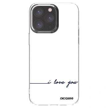Picasee διαφανής θήκη σιλικόνης Apple iPhone 15 Pro Max - I love you