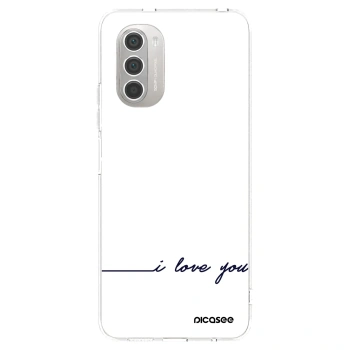 Picasee διαφανής θήκη σιλικόνης Motorola Moto G51 - I love you
