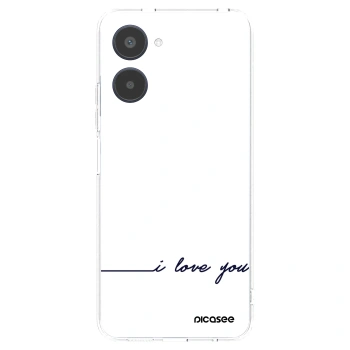 Picasee διαφανής θήκη σιλικόνης Realme 10 4G - I love you