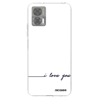 Picasee διαφανής θήκη σιλικόνης Motorola Edge 30 Neo - I love you