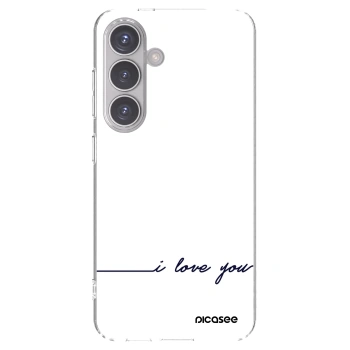 Picasee διαφανής θήκη σιλικόνης Samsung Galaxy S24 S921B 5G - I love you