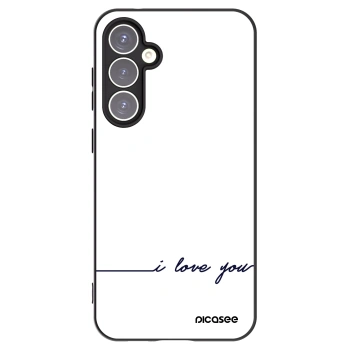 Picasee Μαύρη θήκη σιλικόνης για Samsung Galaxy S23 FE S711B - I love you