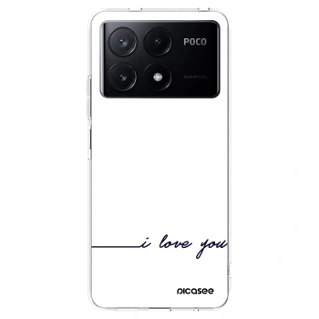 Picasee διαφανής θήκη σιλικόνης Xiaomi Poco X6 Pro - I love you