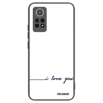 Picasee Μαύρη θήκη σιλικόνης για Xiaomi Redmi Note 12 Pro 4G - I love you
