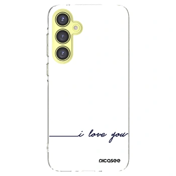 Picasee διαφανής θήκη σιλικόνης Samsung Galaxy A35 5G A356B - I love you