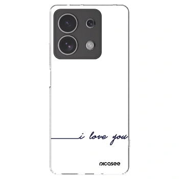 Picasee διαφανής θήκη σιλικόνης Xiaomi Redmi Note 13 4G - I love you