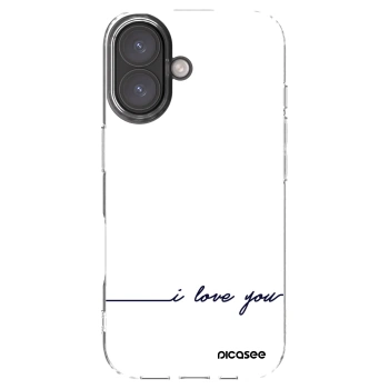 Picasee διαφανής θήκη σιλικόνης Apple iPhone 16 - I love you