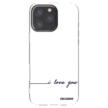 Picasee διαφανής θήκη σιλικόνης Apple iPhone 16 Pro Max - I love you