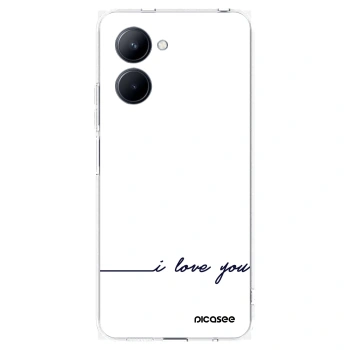 Picasee διαφανής θήκη σιλικόνης Realme C33 (2023) - I love you