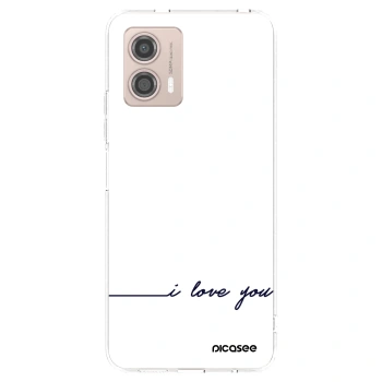 Picasee διαφανής θήκη σιλικόνης Motorola Moto G53 5G - I love you