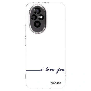 Picasee διαφανής θήκη σιλικόνης Honor 200 5G - I love you
