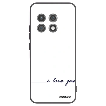 Picasee Μαύρη θήκη σιλικόνης για OnePlus 11 5G - I love you