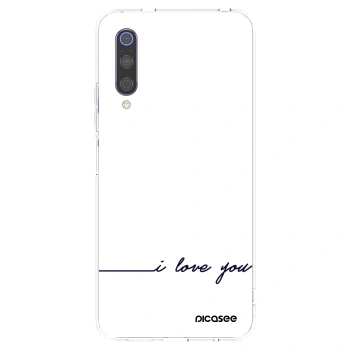 Picasee διαφανής θήκη σιλικόνης Xiaomi Mi 9 - I love you