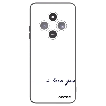 Picasee Μαύρη θήκη σιλικόνης για Xiaomi Redmi 14C - I love you