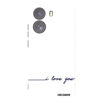 Picasee Μαύρη θήκη σιλικόνης για Xiaomi Poco X7 - I love you
