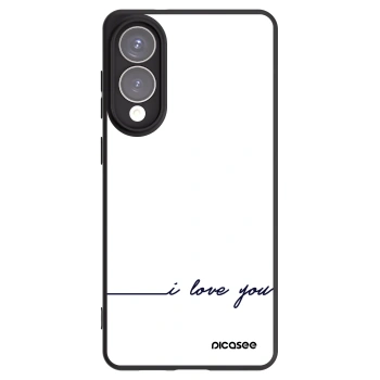 Picasee Μαύρη θήκη σιλικόνης για Samsung Galaxy S25 Edge 5G - I love you