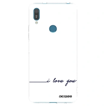 Picasee διαφανής θήκη σιλικόνης Huawei Y7 2019 - I love you