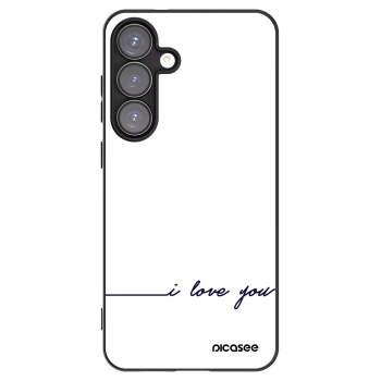 Picasee Μαύρη θήκη σιλικόνης για Samsung Galaxy S25+ 5G - I love you