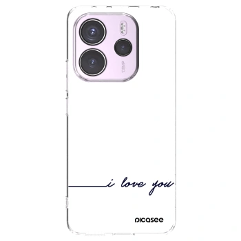 Picasee διαφανής θήκη σιλικόνης Xiaomi Redmi Note 14 4G - I love you
