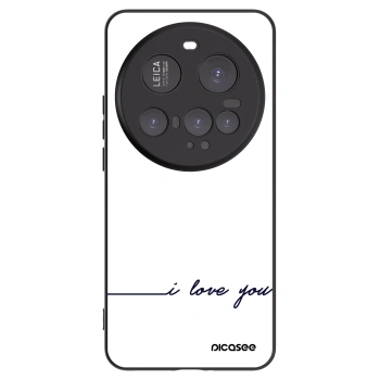 Picasee Μαύρη θήκη σιλικόνης για Xiaomi 15 Ultra - I love you
