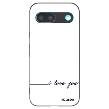 Picasee Μαύρη θήκη σιλικόνης για Google Pixel 8 - I love you