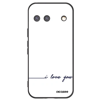 Picasee Μαύρη θήκη σιλικόνης για Google Pixel 9 - I love you