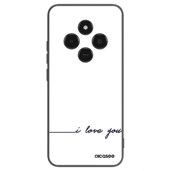 Picasee Μαύρη θήκη σιλικόνης για Xiaomi Poco C75 - I love you