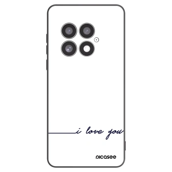 Picasee Μαύρη θήκη σιλικόνης για OnePlus 13 5G - I love you
