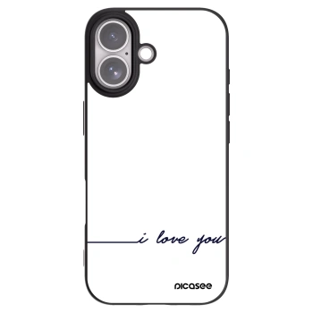 Picasee Μαύρη θήκη σιλικόνης για Apple iPhone 17 - I love you
