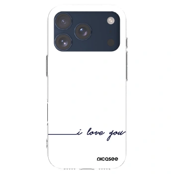Picasee διαφανής θήκη σιλικόνης Apple iPhone 17 Pro - I love you