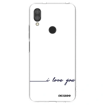 Picasee διαφανής θήκη σιλικόνης Xiaomi Redmi 7 - I love you