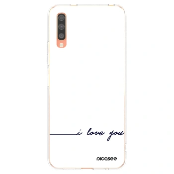 Picasee διαφανής θήκη σιλικόνης Samsung Galaxy A70 A705F - I love you