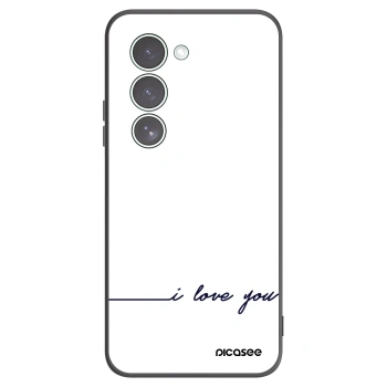 Picasee Μαύρη θήκη σιλικόνης για Xiaomi Redmi 15 5G - I love you