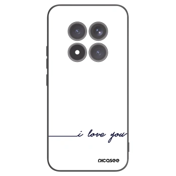 Picasee Μαύρη θήκη σιλικόνης για Xiaomi Redmi Note 15 Pro+ - I love you