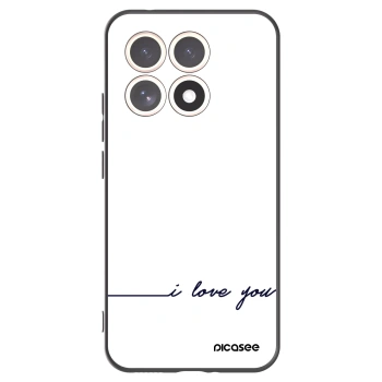 Picasee Μαύρη θήκη σιλικόνης για Xiaomi 15T - I love you
