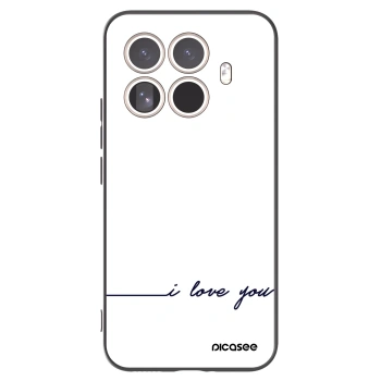 Picasee Μαύρη θήκη σιλικόνης για Xiaomi 15T Pro - I love you