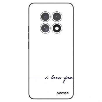 Picasee Μαύρη θήκη σιλικόνης για Xiaomi Redmi Note 15 - I love you