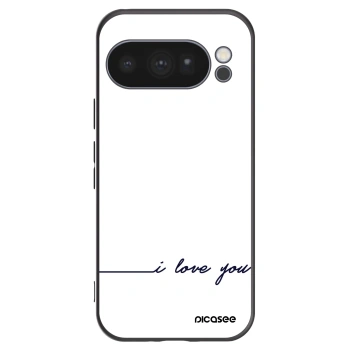 Picasee Μαύρη θήκη σιλικόνης για Google Pixel 10 Pro - I love you