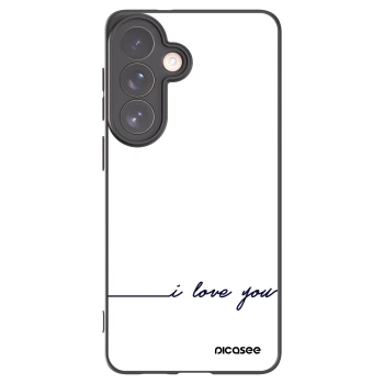 Picasee Μαύρη θήκη σιλικόνης για Samsung Galaxy S26+ - I love you