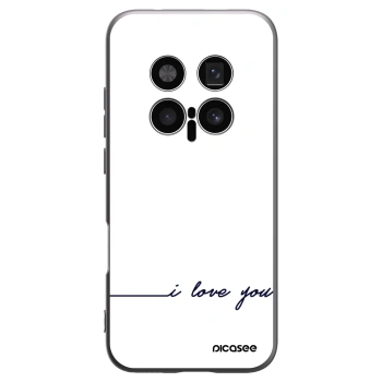 Picasee Μαύρη θήκη σιλικόνης για Honor Magic8 Pro 5G - I love you