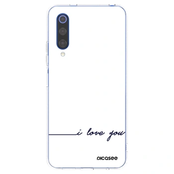 Picasee διαφανής θήκη σιλικόνης Xiaomi Mi 9 SE - I love you