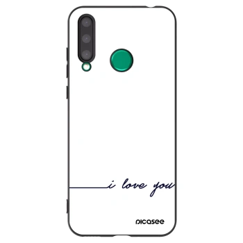 Picasee Μαύρη θήκη σιλικόνης για Honor 20 Lite - I love you
