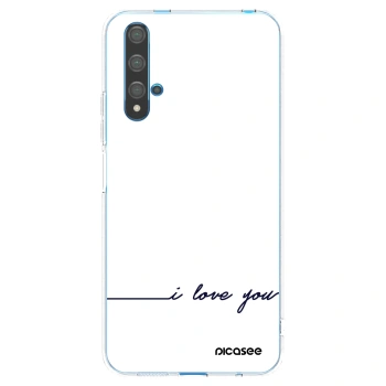 Picasee διαφανής θήκη σιλικόνης Huawei Nova 5T - I love you