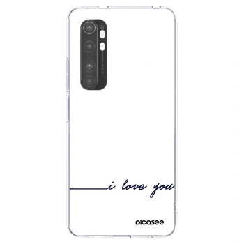 Picasee διαφανής θήκη σιλικόνης Xiaomi Mi Note 10 Lite - I love you