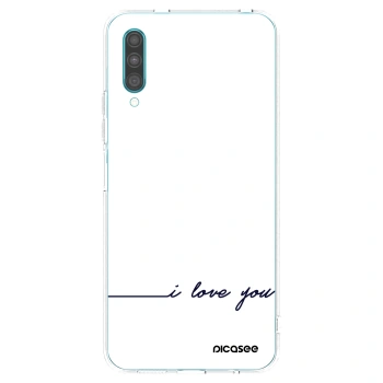 Picasee διαφανής θήκη σιλικόνης Samsung Galaxy A30s A307F - I love you