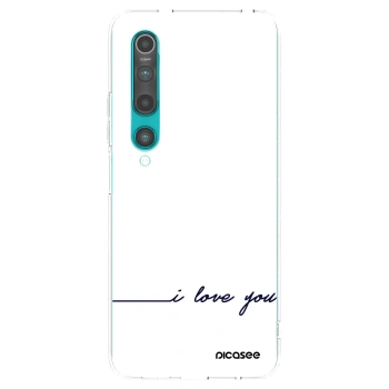 Picasee διαφανής θήκη σιλικόνης Xiaomi Mi 10 - I love you