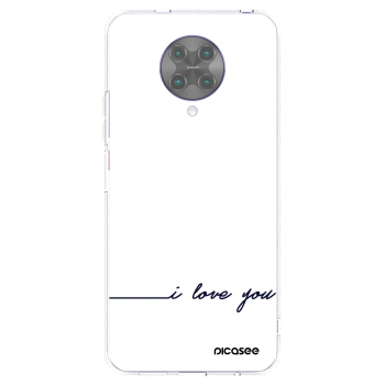 Picasee διαφανής θήκη σιλικόνης Xiaomi Poco F2 Pro - I love you